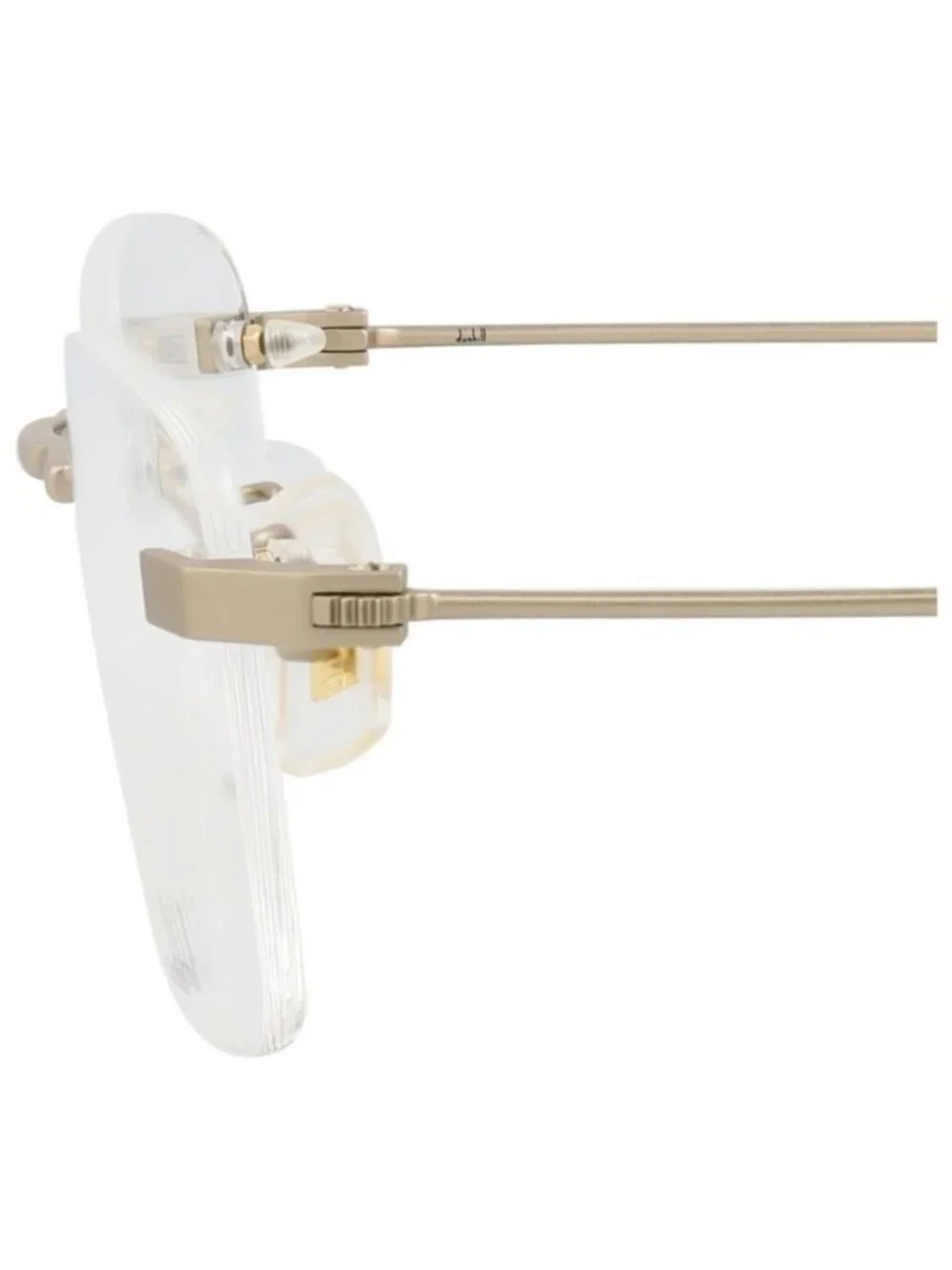 New Dunhill Mens Square/Rectangle Gold Gold Transparent Fashion Designer Eyeglas